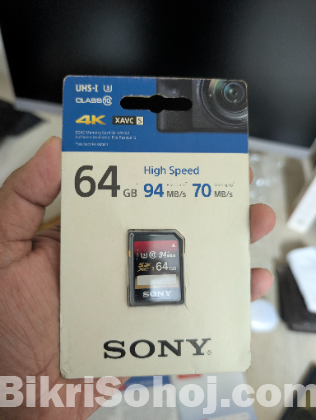 Original Sony Camera Memory Card 64GB